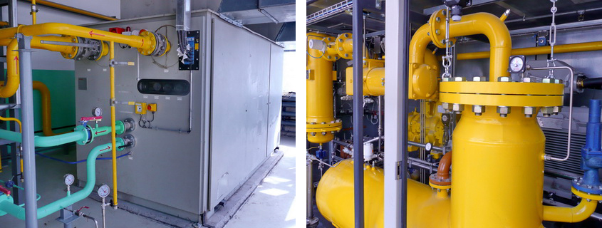 Fuel gas compressor unit