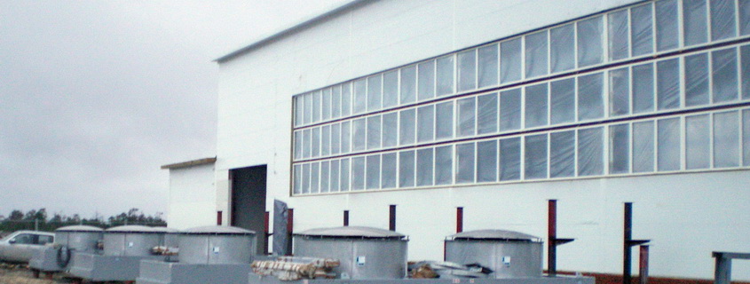 Building of the fuel gas compression facility