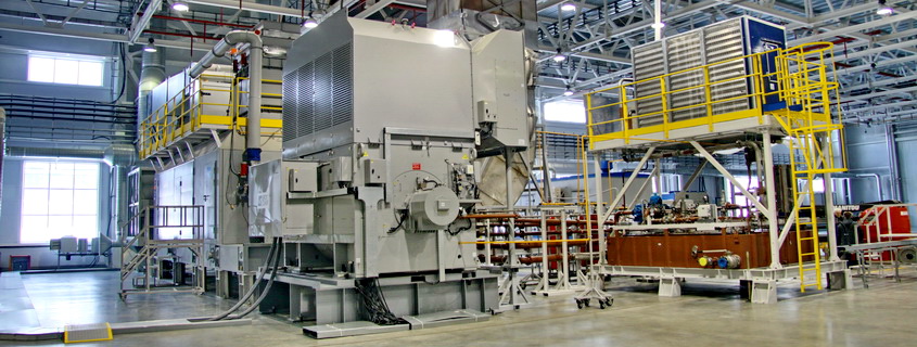 GTU-16 gas turbine unit during tests