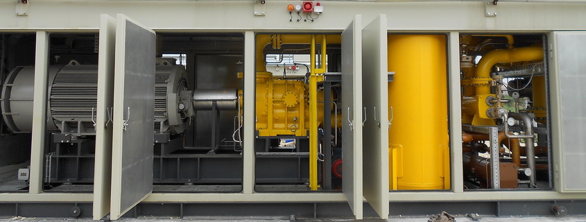 Fuel gas compressor station of the company ENERGAS