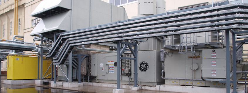 Gas turbine unit of type LM2500+ manufactured by the General Electric