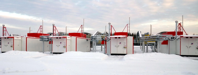 Booster compressor station (BCS) consisting of 4 units