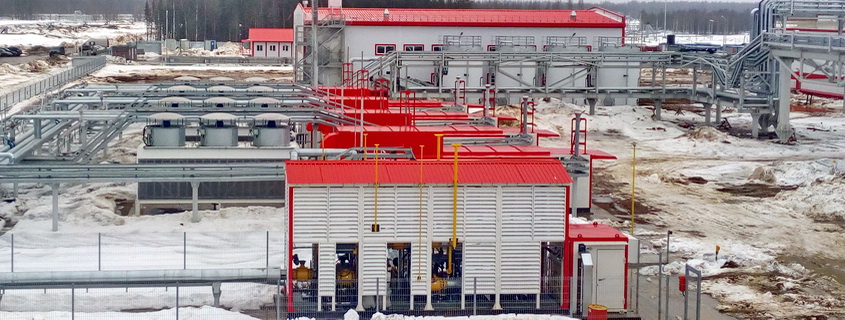 Gas treatment and gas feeding system of "ENERGAS"