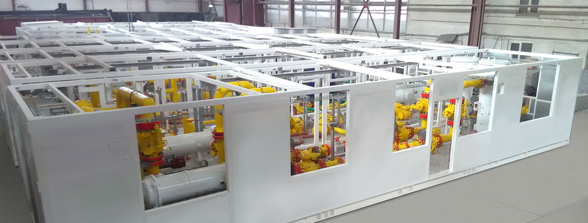 Equipment at the stage of the shop assembly