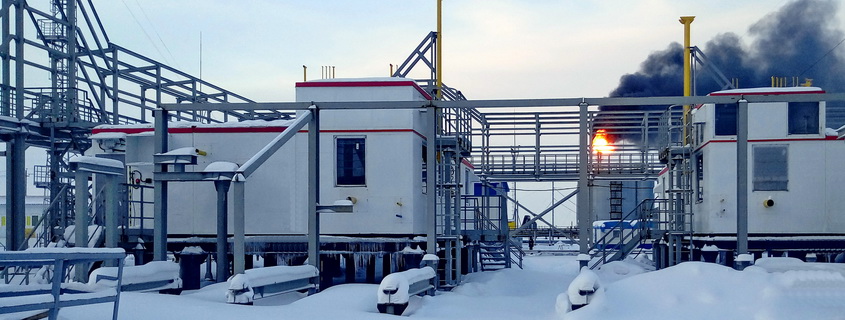 Fuel gas treatment facility at the site of CGCTP