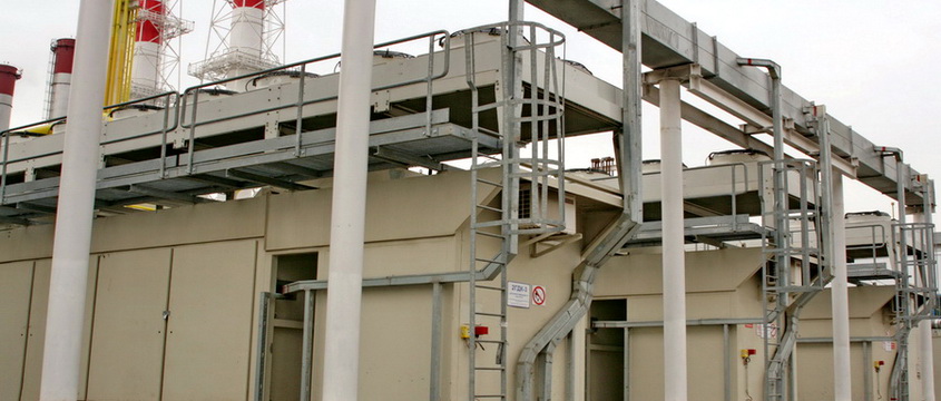 Units are placed in special sound-insulating enclosures