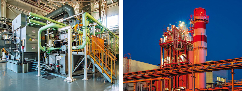 GTU of type LM2500+G4 and waste-heat boiler