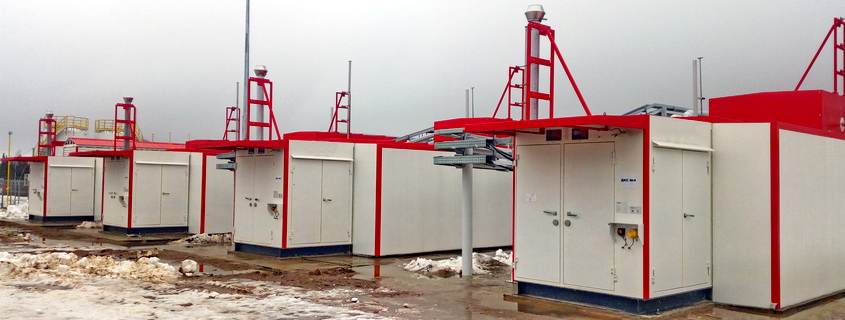 Booster compressor station (BCS) consisting of 4 units