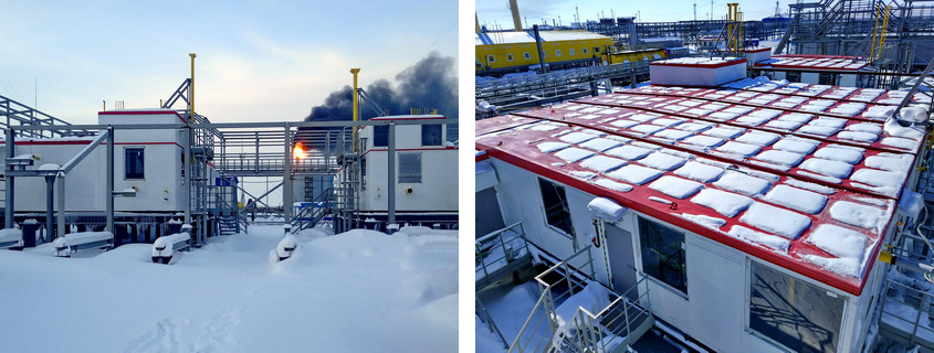 Fuel gas treatment facility at the site of CGCTP