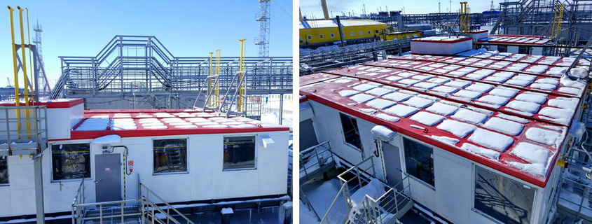 Fuel gas treatment facility at the site of CGCTP