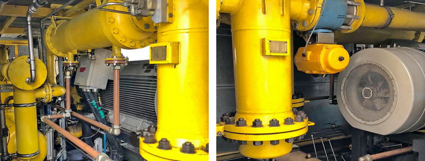 Process equipment of the reconstructed compressor station