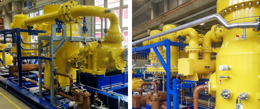 Process equipment of gas compressor units